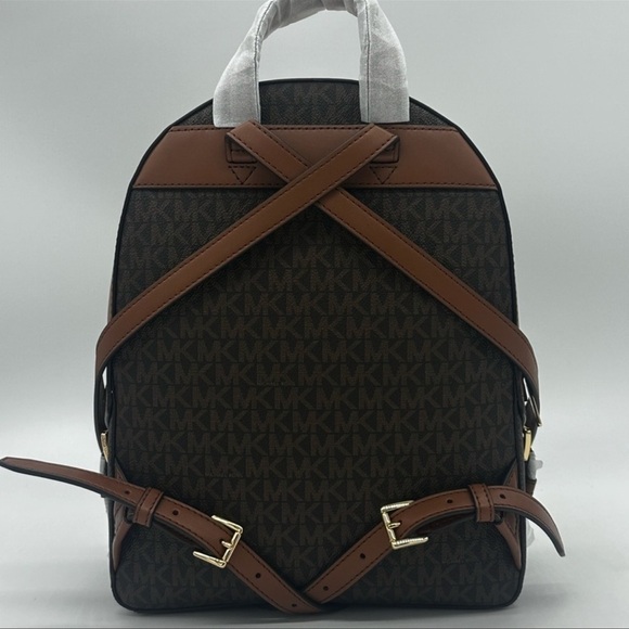 Michael Kors Medium Jaycee Zip Packet Backpack Brown - Picture 6 of 14